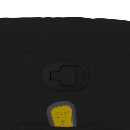 Fauteuil de massage inclinable noir tissu