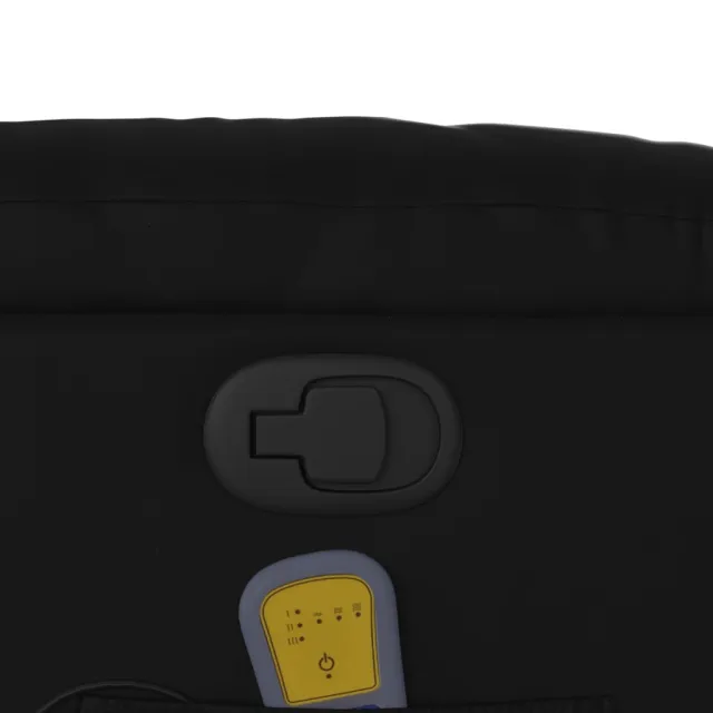 Fauteuil de massage inclinable noir similicuir