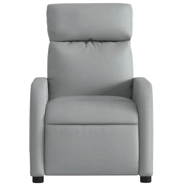 Fauteuil inclinable de massage en tissu gris clair