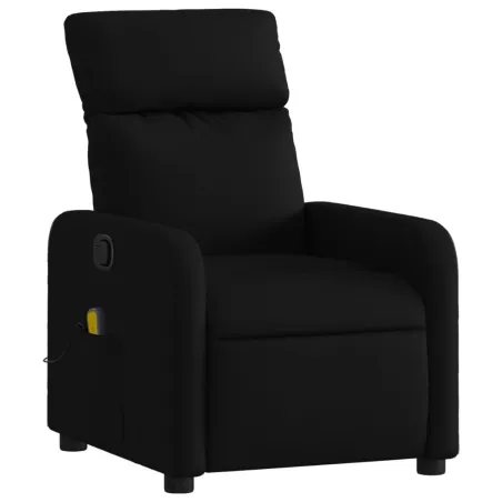Fauteuil inclinable de massage en tissu noir