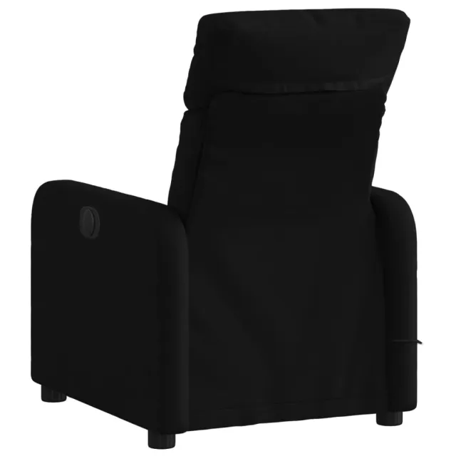 Fauteuil inclinable de massage en tissu noir