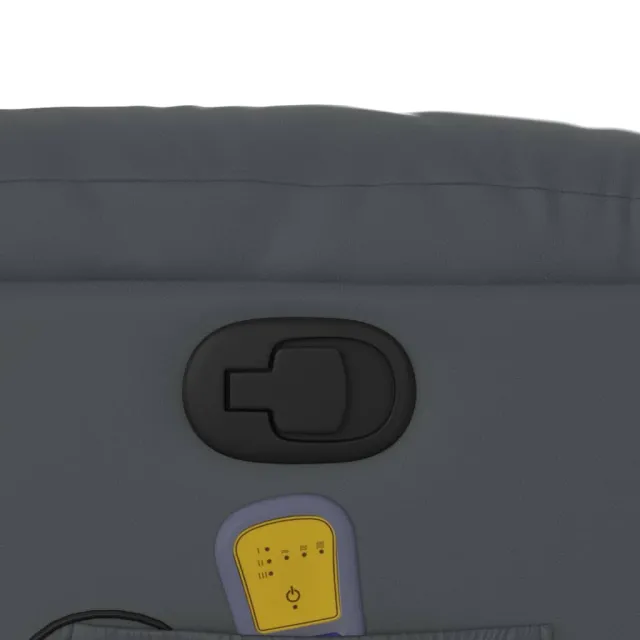 Fauteuil de massage inclinable gris similicuir