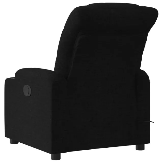 Fauteuil inclinable de massage noir tissu