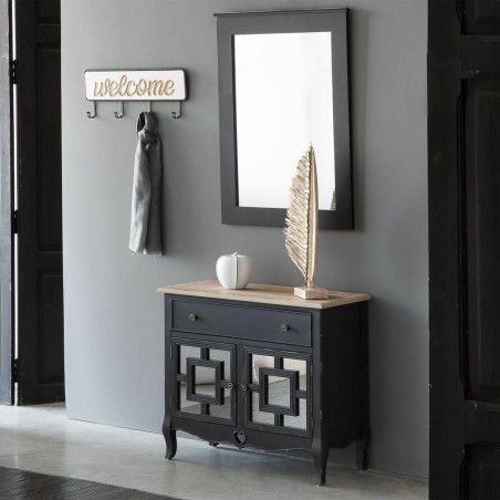 Hall Table with Drawers Alexandra House Living Black 36 x 72 x 83 cm