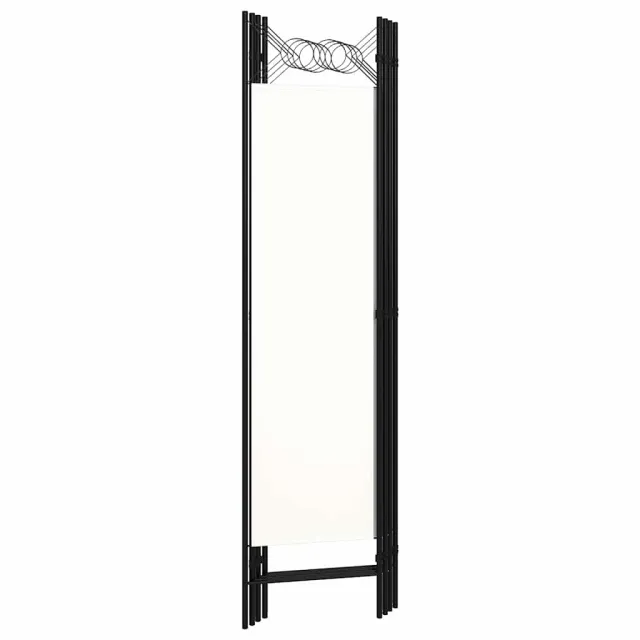 Cloison de séparation 4 panneaux blanc 160x180 cm