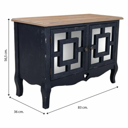 Recibidor Alexandra House Living Negro 36 x 56 x 83 cm 2