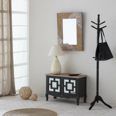 Recibidor Alexandra House Living Negro 36 x 56 x 83 cm