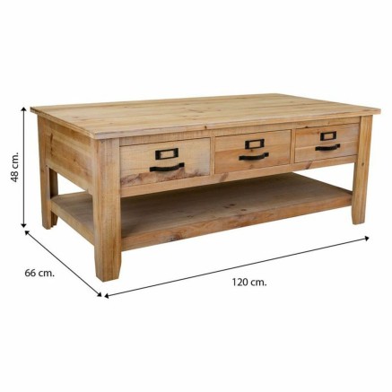 Table Basse Alexandra House Living Marron Bois d'épicéa Bois MDF 66 2
