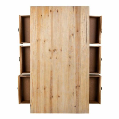 Mesa de Centro Alexandra House Living Marrón Madera de abeto Madera M