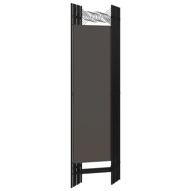 Cloison de séparation 6 panneaux Anthracite 240x180 cm