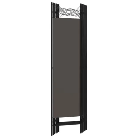 Cloison de séparation 6 panneaux Anthracite 240x180 cm
