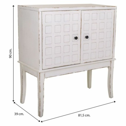 Recibidor Alexandra House Living Blanco 39 x 90 x 81 cm 2