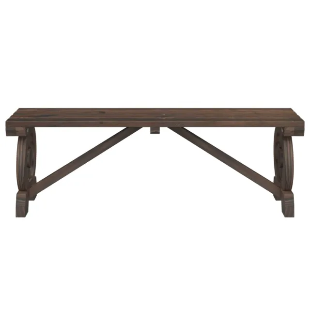Bancs de jardin lot de 2 bois de sapin massif