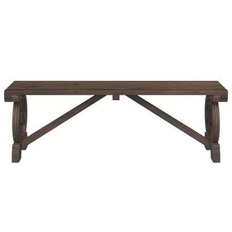 Bancs de jardin lot de 2 bois de sapin massif