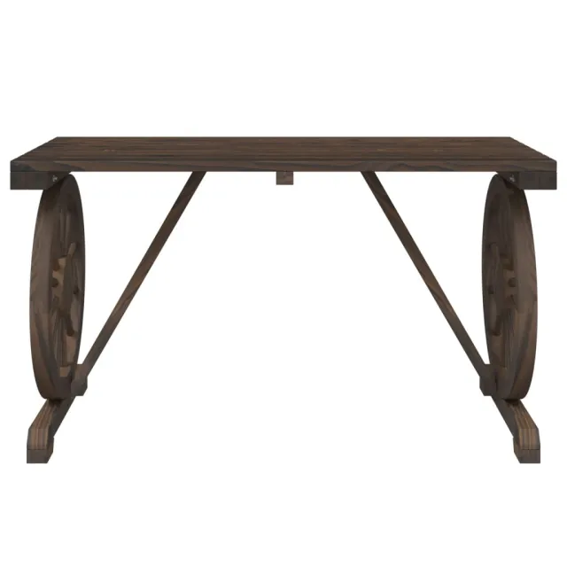 Ensemble à manger de jardin 5 pcs bois de sapin massif