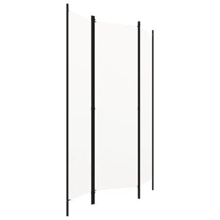 Cloison de séparation 3 panneaux Blanc 150x180 cm