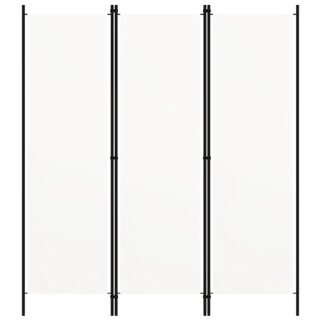 Cloison de séparation 3 panneaux Blanc 150x180 cm