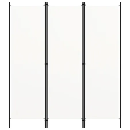 Cloison de séparation 3 panneaux Blanc 150x180 cm