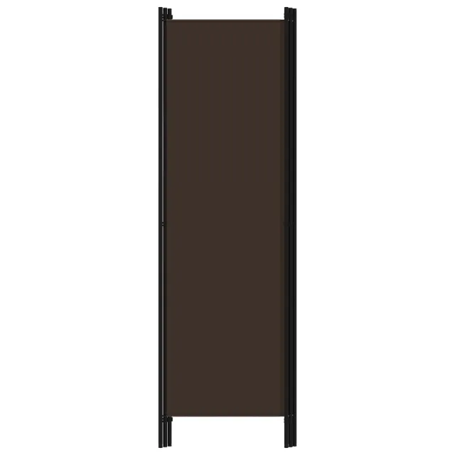 Cloison de séparation 3 panneaux Marron 150x180 cm
