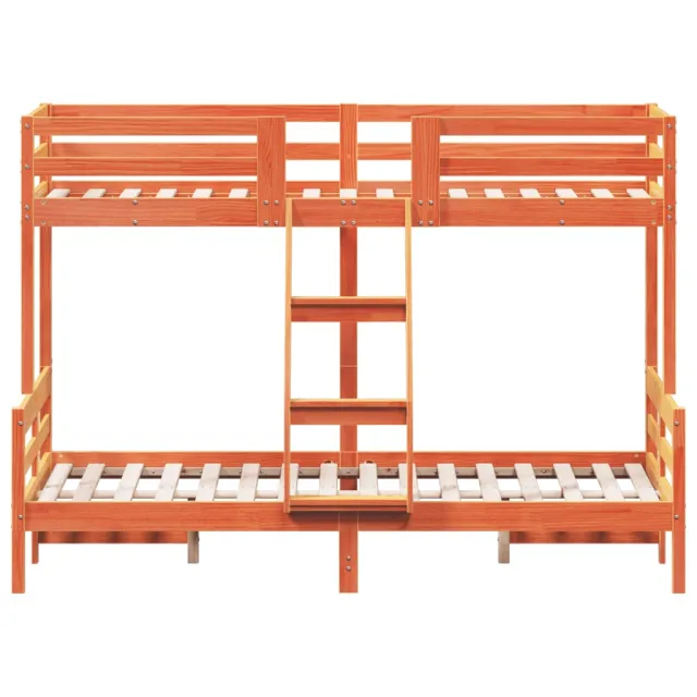 Lit superposé sans matelas 80x200/120x200 cm bois massif