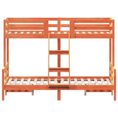 Lit superposé sans matelas 80x200/120x200 cm bois massif