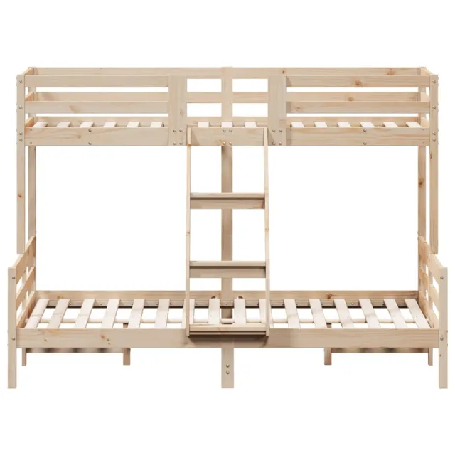 Lit superposé sans matelas 80x200/140x200 cm bois massif