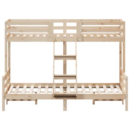 Lit superposé sans matelas 80x200/140x200 cm bois massif