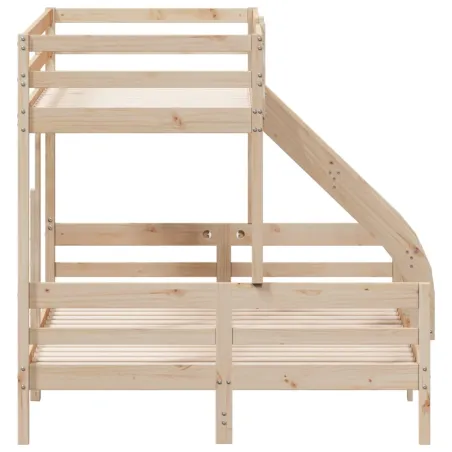 Lit superposé sans matelas 80x200/140x200 cm bois massif