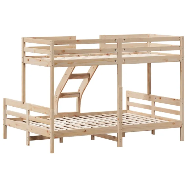 Lit superposé sans matelas 80x200/140x200 cm bois massif