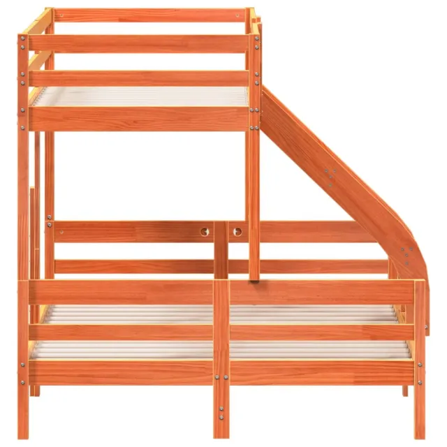 Lit superposé sans matelas 80x200/140x200 cm bois massif