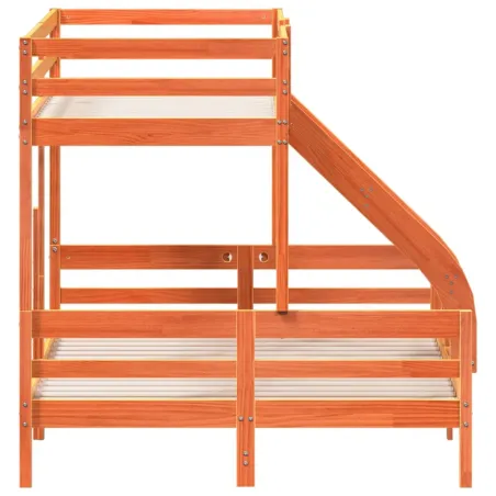 Lit superposé sans matelas 80x200/140x200 cm bois massif