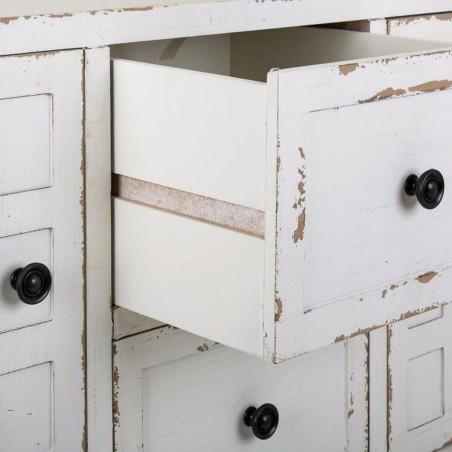 Hall Table with Drawers Alexandra House Living White 36 x 82 x 108 cm