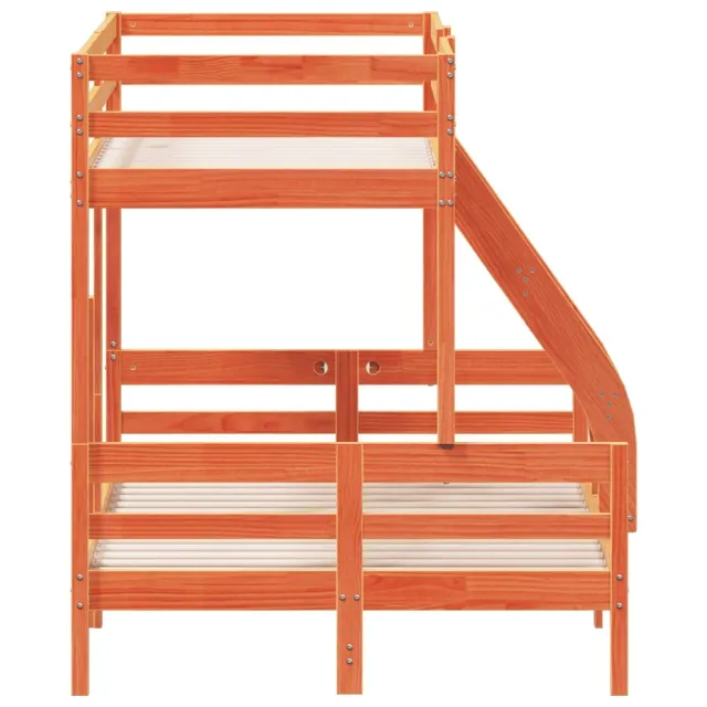 Lit superposé sans matelas 90x200/120x200 cm bois massif