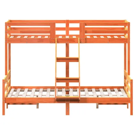 Lit superposé sans matelas 90x200/140x200 cm bois massif