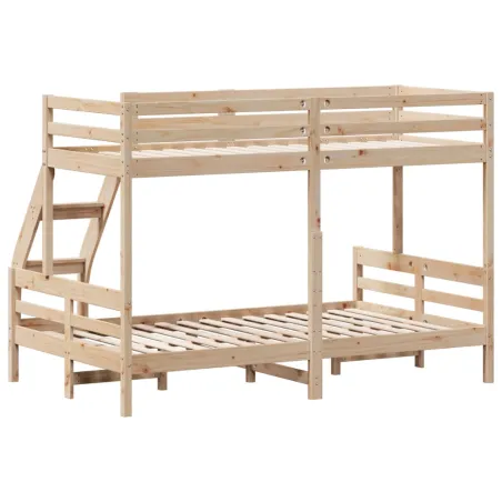 Lit superposé sans matelas 80x200/120x200 cm bois massif