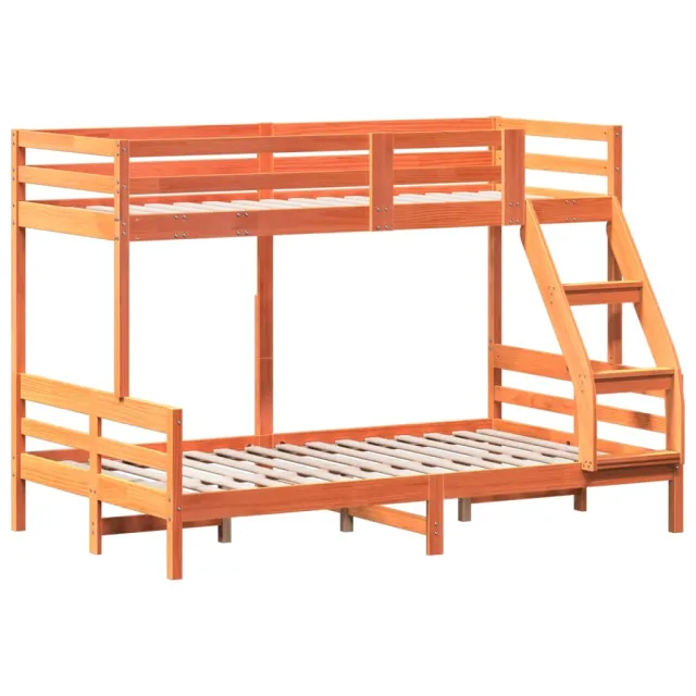 Lit superposé sans matelas 80x200/120x200 cm bois massif