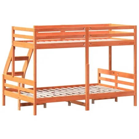Lit superposé sans matelas 80x200/120x200 cm bois massif