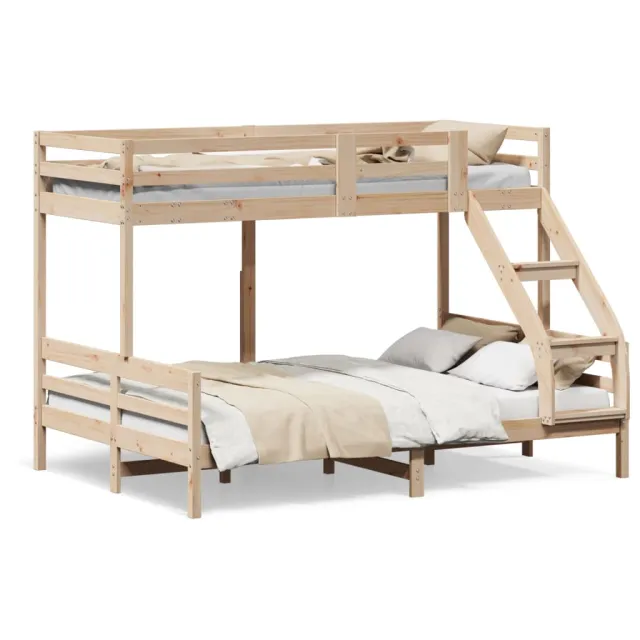Lit superposé sans matelas 80x200/140x200 cm bois massif