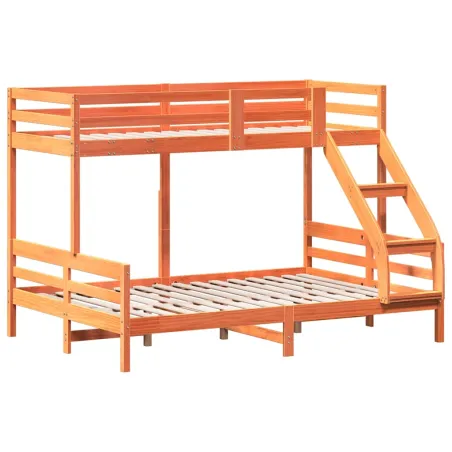Lit superposé sans matelas 80x200/140x200 cm bois massif
