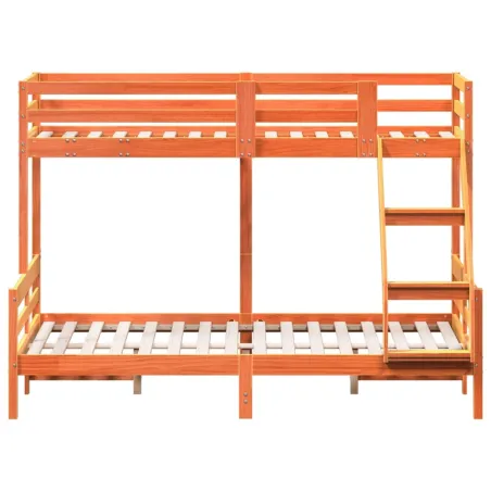 Lit superposé sans matelas 80x200/140x200 cm bois massif