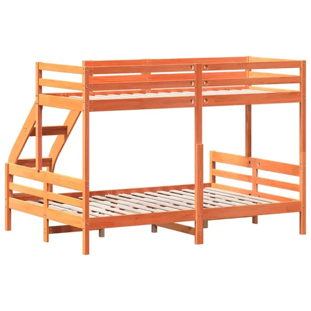 Lit superposé sans matelas 80x200/140x200 cm bois massif