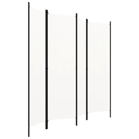 Cloison de séparation 4 panneaux Blanc 200x180 cm