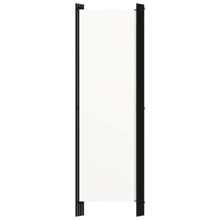 Cloison de séparation 4 panneaux Blanc 200x180 cm