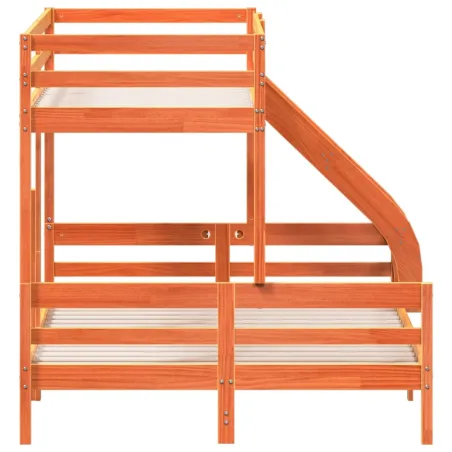 Lit superposé sans matelas 90x200/140x200 cm bois massif