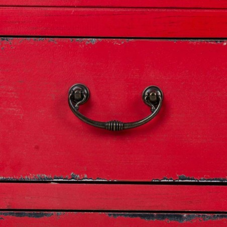 Tiroirs polyvalents Alexandra House Living Rouge Bois d'épicéa Bois