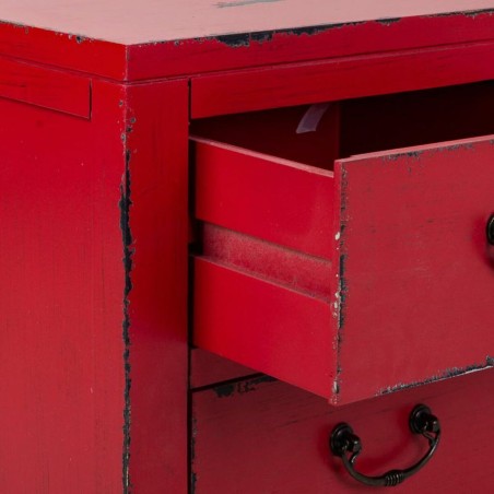 Tiroirs polyvalents Alexandra House Living Rouge Bois d'épicéa Bois