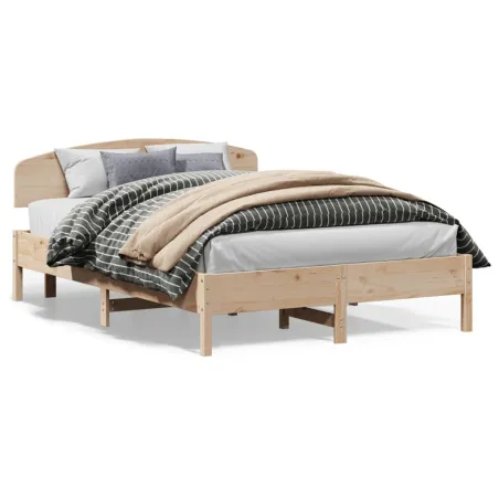 Cadre de lit sans matelas 140x200 cm bois massif de pin