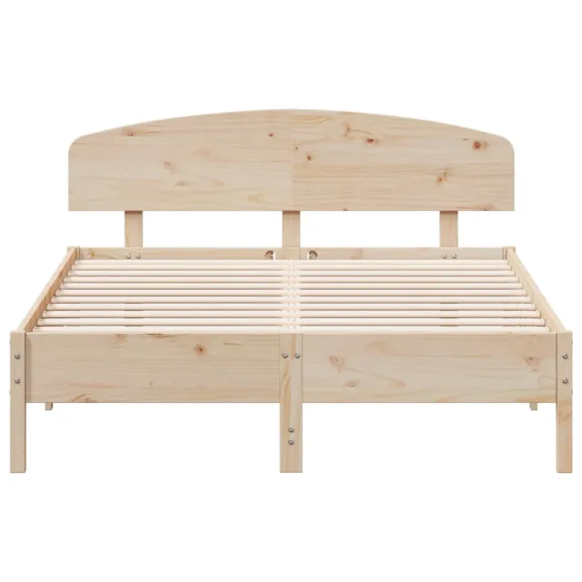 Cadre de lit sans matelas 140x200 cm bois massif de pin