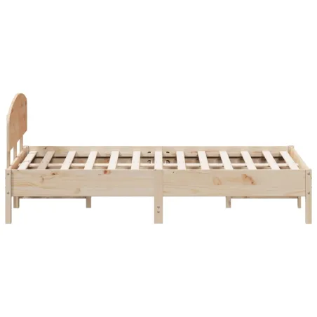 Cadre de lit sans matelas 140x200 cm bois massif de pin