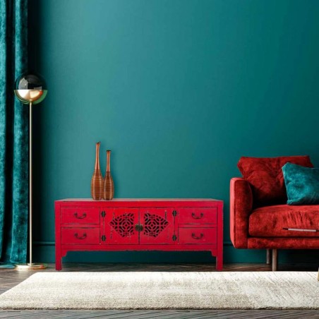 Tiroirs polyvalents Alexandra House Living Rouge Bois d'épicéa Bois